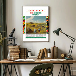 Juneteenth Exodusters Migration Commemoration Cultural or Heritage Poster