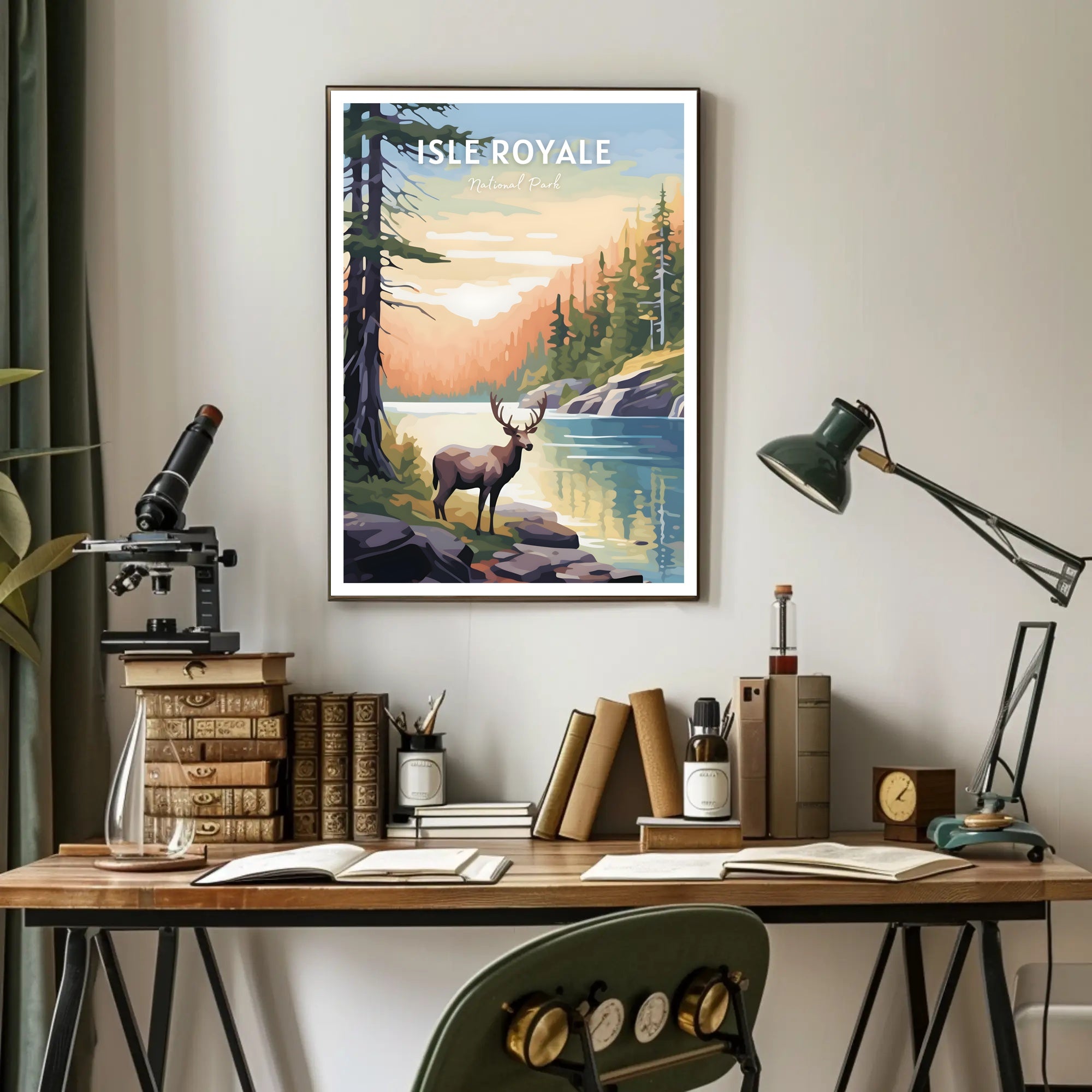 Isle Royale National Park Scenic Poster Print