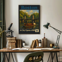 Boston: Serene Public Garden Travel Poster