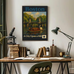 Boston: Serene Public Garden Travel Poster