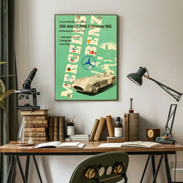 Mercedes-Benz Victory at the 1955 ADAC Eifelrennen Poster