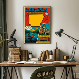 Arkansas Attractions Lakes Hot Springs National Park Poster