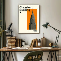 Chrysler Building Art Deco Skyscraper Poster - Cultural or Heritage Poster