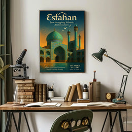 Esfahan Where HeavenS Geometry Meets Poster