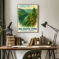 Big South Fork Watercolor National Park Poster