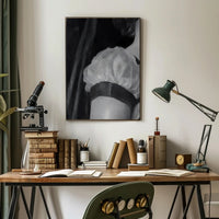 Vintage Close-Up Woman Shoulder Artistic Poster PosterGoat