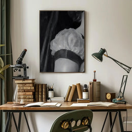 Vintage Close-Up Woman Shoulder Artistic Poster PosterGoat
