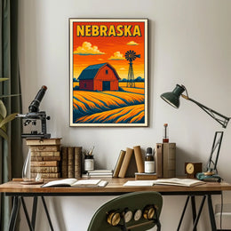 Nebraska Countryside Poster