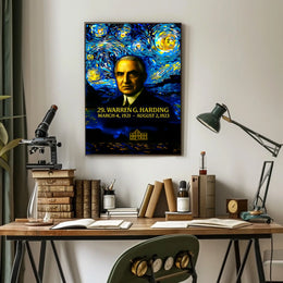Warren G. Harding 29th President of the United States Presidential Masterpiece Series Poster