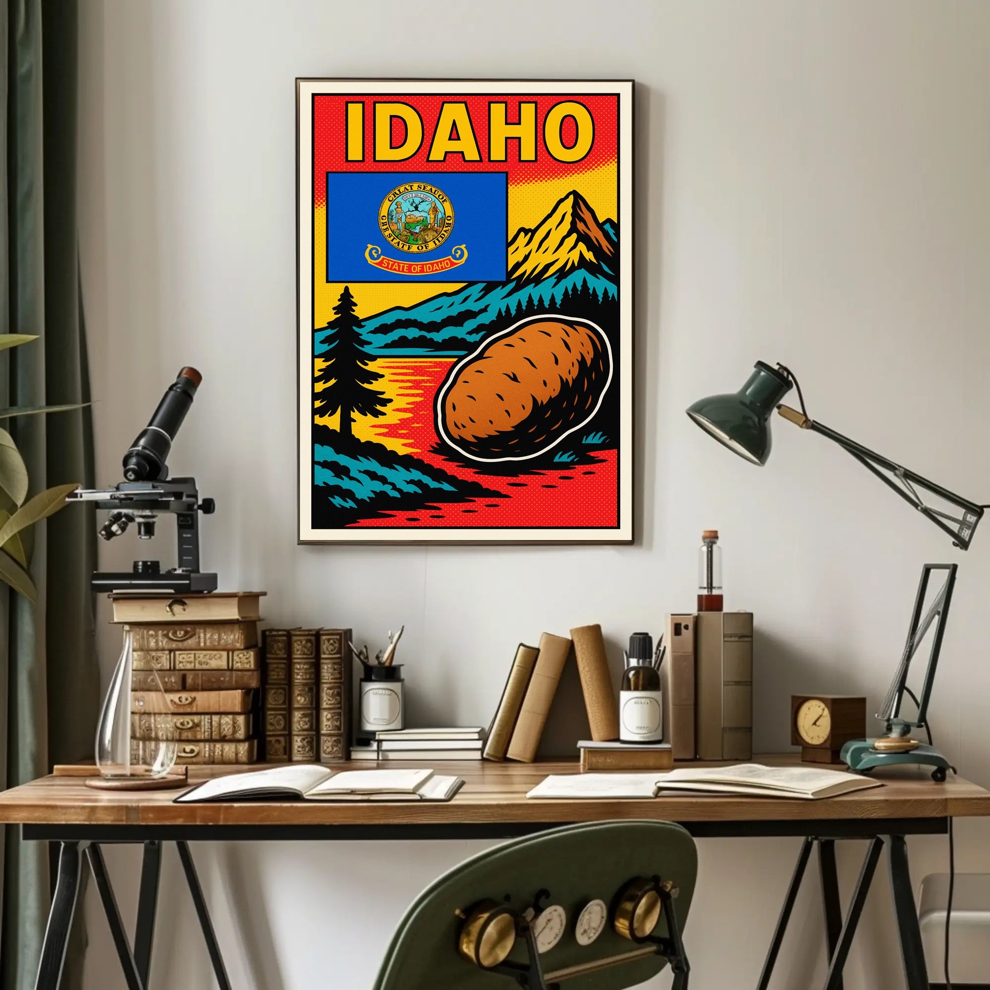Idaho The Gem State Poster PosterGoat