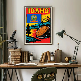 Idaho The Gem State Poster PosterGoat