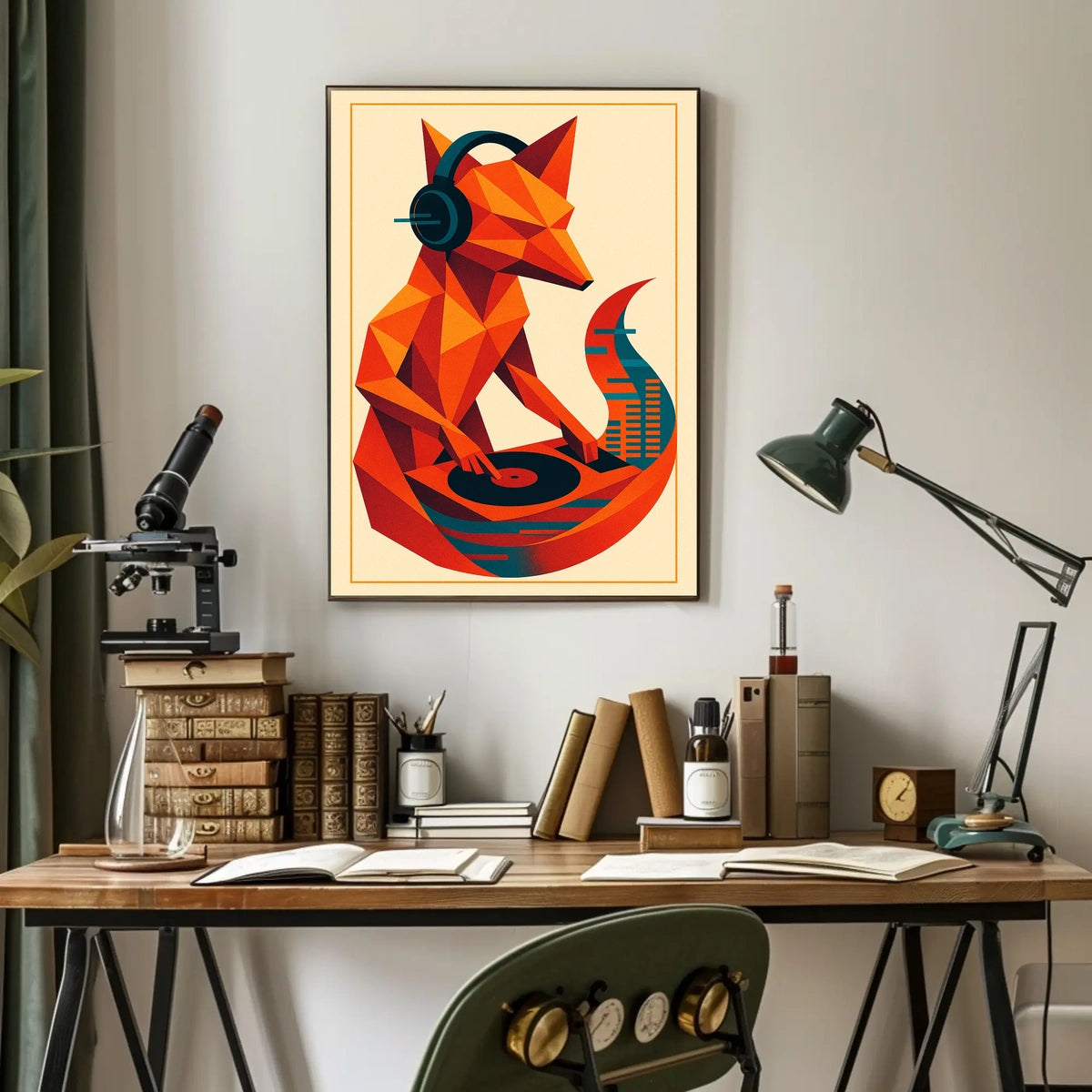 Dj Fox Vibes Poster