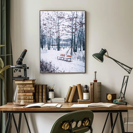 Winter Serenity In The Park Poster