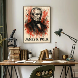 James K. Polk 19th Century Historical Presidential Poster