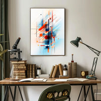 Abstract Geometric Symphony Abstract Poster PosterGoat