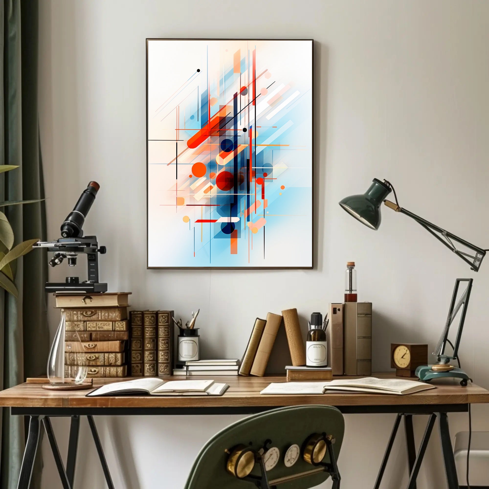 Abstract Geometric Symphony Abstract Poster PosterGoat