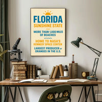 Discover Florida The Sunshine State Poster PosterGoat