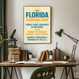 Discover Florida The Sunshine State Poster PosterGoat