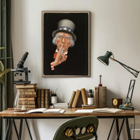Uncle Sam "Shh" Art Print Political or Propaganda Poster