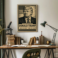 Donald Trump 47th President Scenic Patriotic Heritage Timeless Wall Art Iconic Legacy Gift Poster