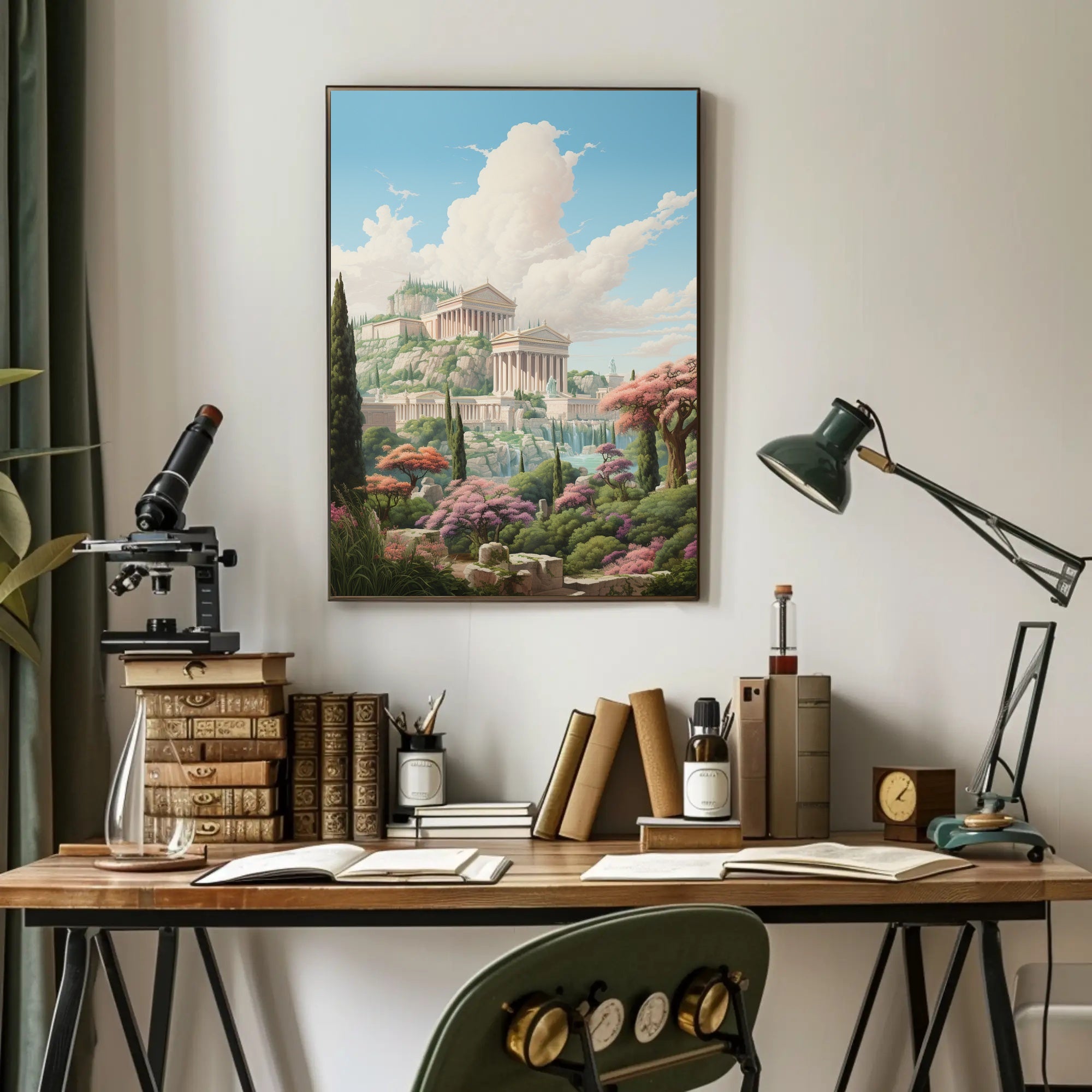 Ancient Elegance Neoclassical Art Cultural Heritage Poster