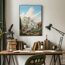 Ancient Elegance Neoclassical Art Cultural Heritage Poster