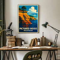 Pictured Rocks, Michigan Poster
