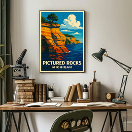Pictured Rocks, Michigan Poster