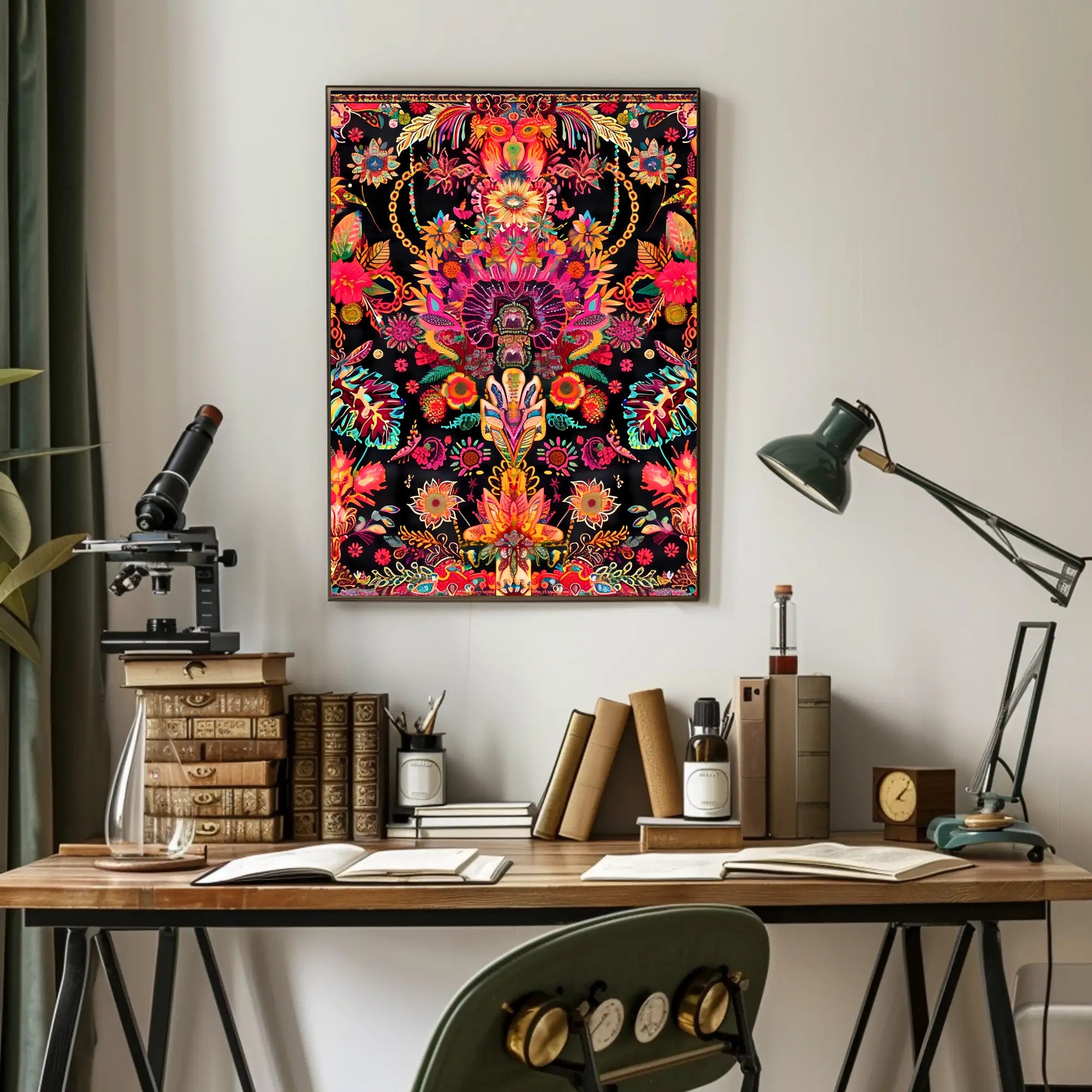 Abstract Art Poster: A Burst of Colorful Imagination