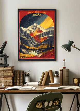 Ordesa y Monte Perdido National Park Travel Poster