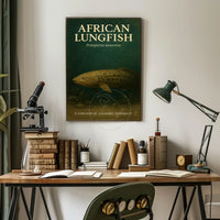 African Lungfish Illustration: Educational or Infographic Poster