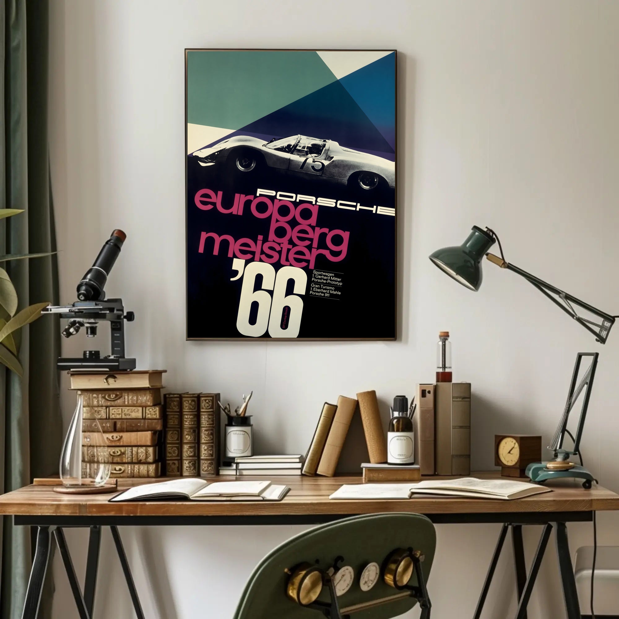 Porsche Europa Bergmeister '66 Poster