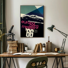 Porsche Europa Bergmeister '66 Poster