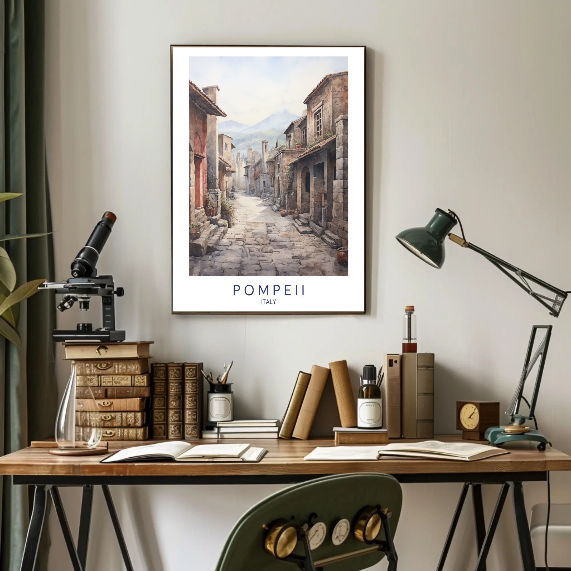 Pompeii Streetscape Poster PosterGoat