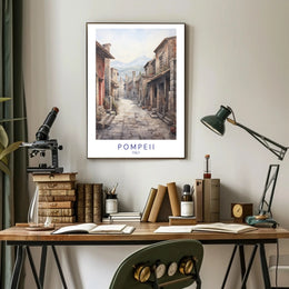 Pompeii Streetscape Poster PosterGoat