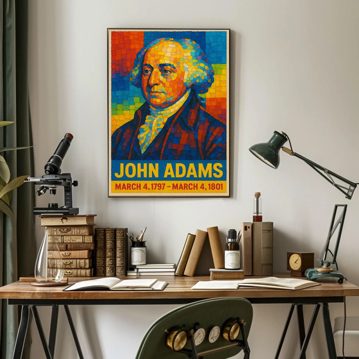 John Adams 2nd President Poster