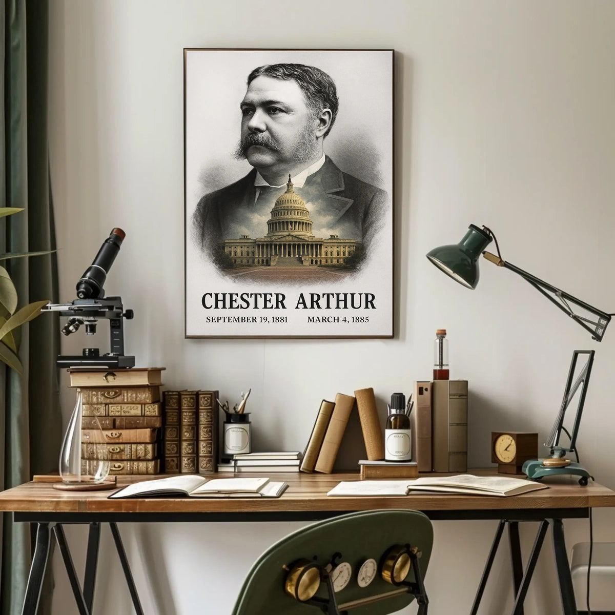 Chester A. Arthur 21st President of the United States Reflections Poster