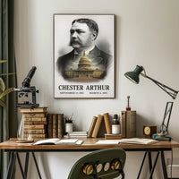 Chester A. Arthur 21st President of the United States Reflections Poster