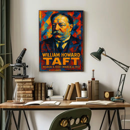 William Howard Taft 27th President of the United States Glitch Hop Art Poster