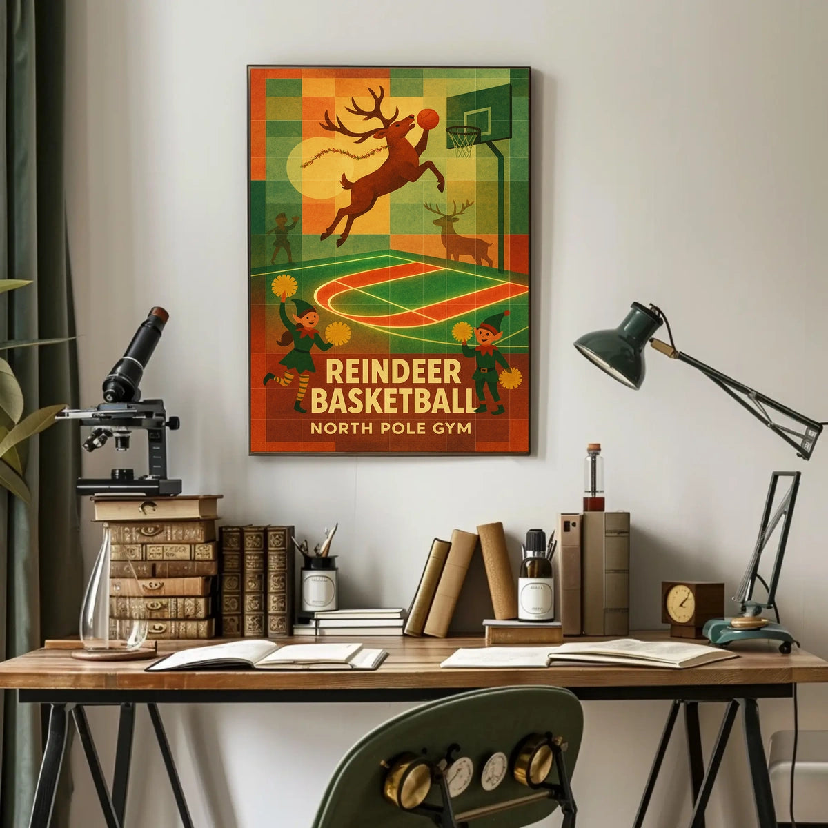 Reindeer Basketball Extravaganza Poster