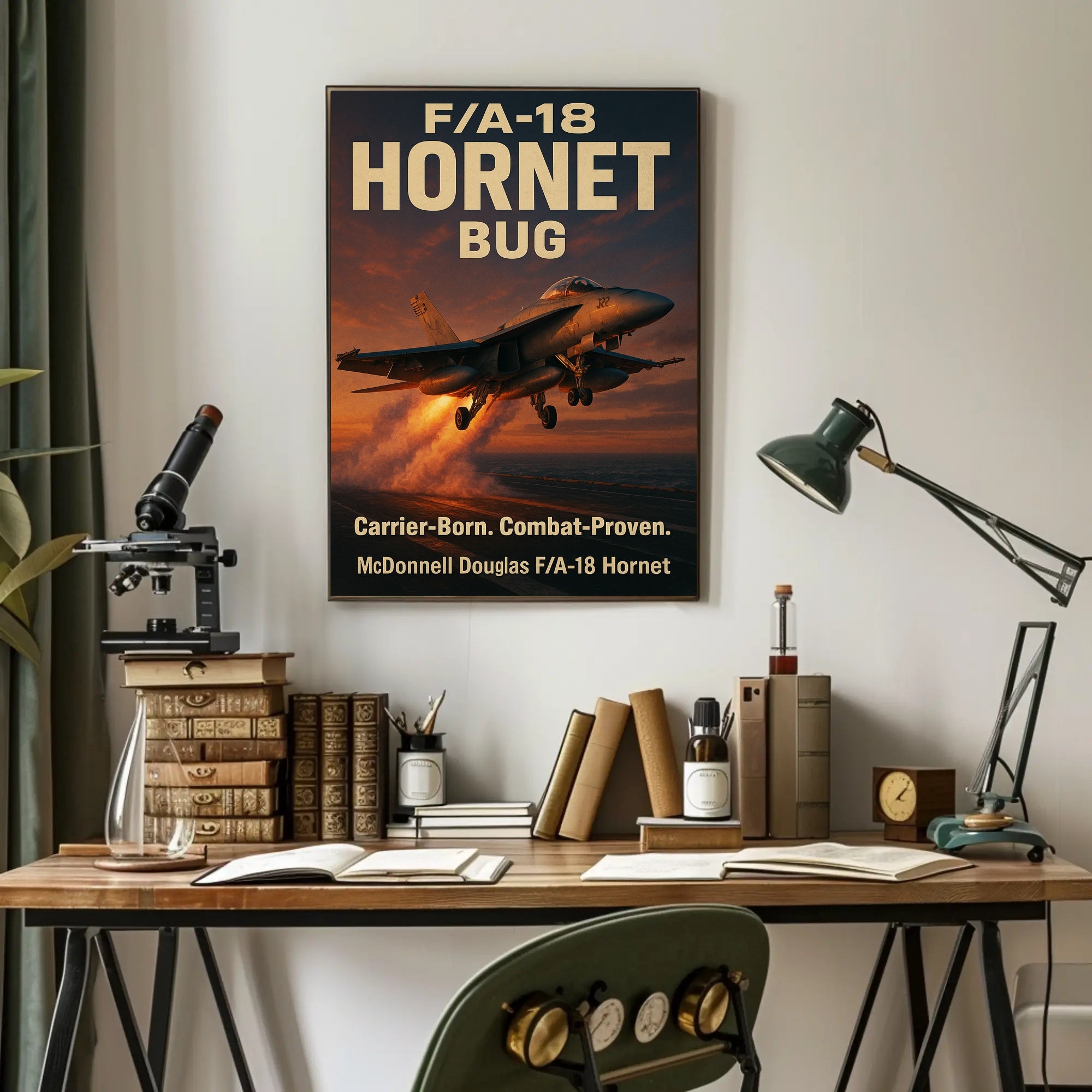 F/A-18 Hornet Takes Flight - Poster