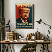 Donald Trump Leadership Strength Typography Poster