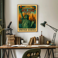 Welcome To New York City Poster Art Print Decor PosterGoat