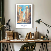 Majestic Columns of Luxor Poster PosterGoat