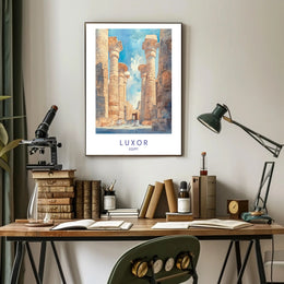 Majestic Columns of Luxor Poster PosterGoat