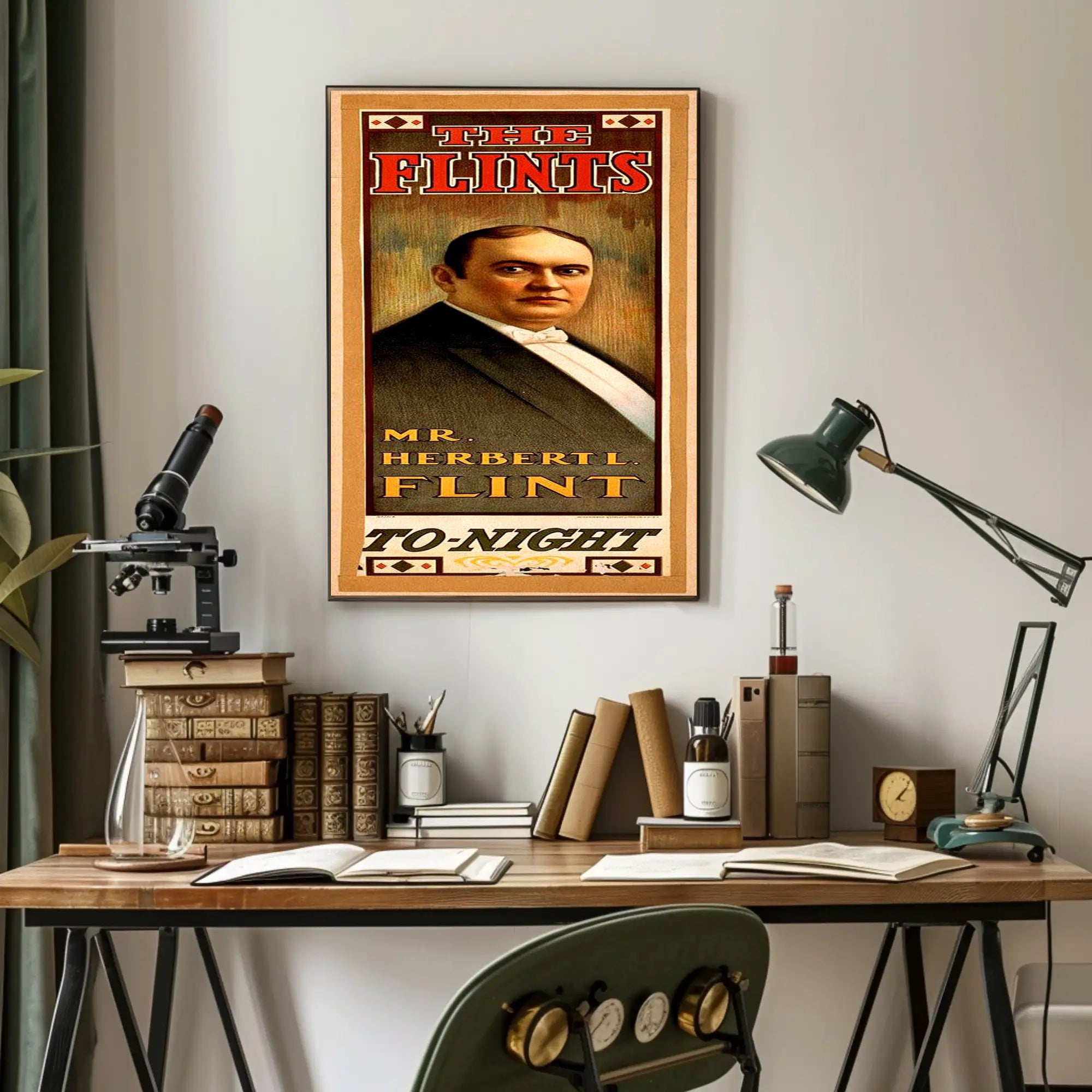 The Flints Vintage Performance Historical Event Poster