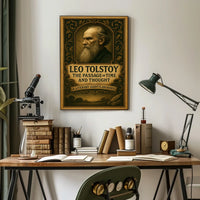 Leo Tolstoy The Passage of Time and Thought Poster