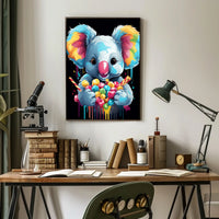Colorful Koala Delight Poster