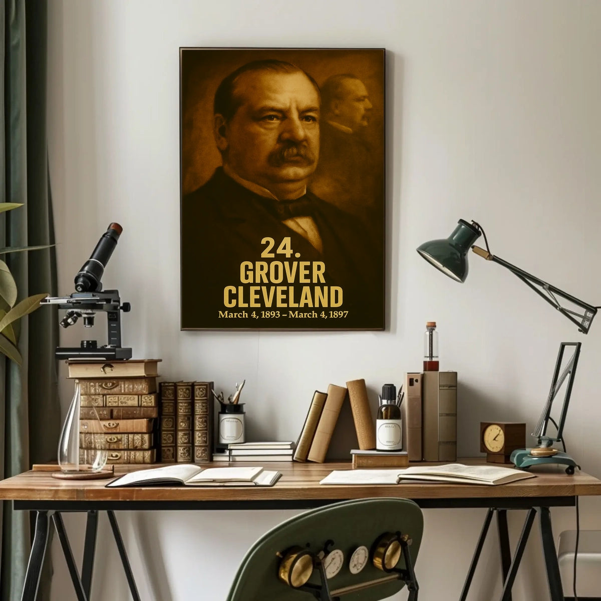 Grover Cleveland 24Th President Poster