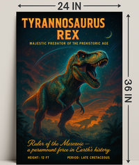 Tyrannosaurus Rex Majestic Adventure Animal Poster